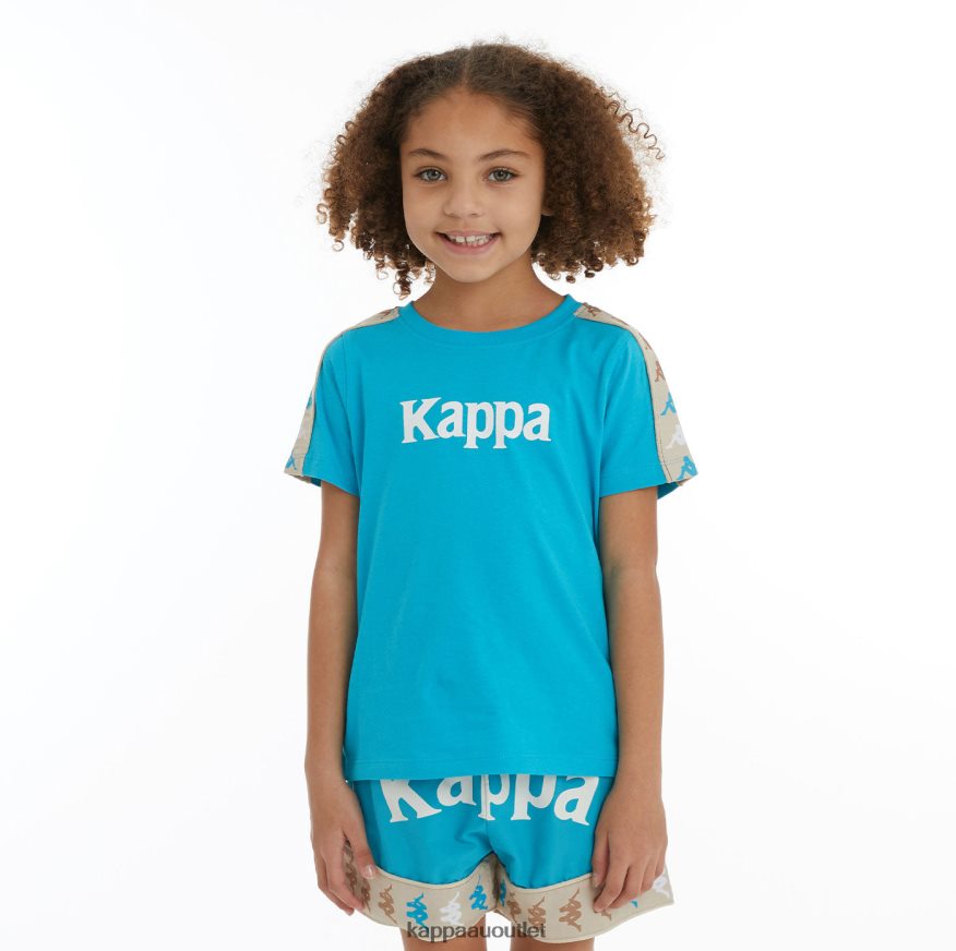 Kappa Kids Kids 222 Banda Deto 2 T-Shirt Dark Aqua R0HPN8730