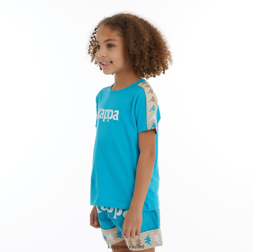 Kappa Kids Kids 222 Banda Deto 2 T-Shirt Dark Aqua R0HPN8730