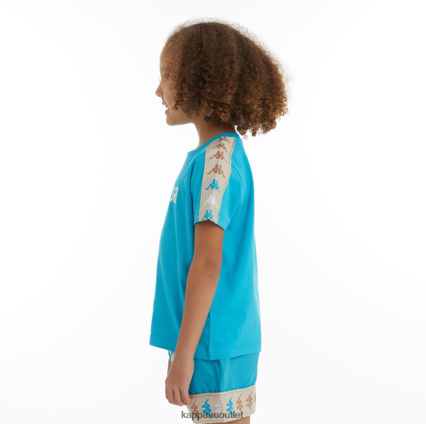 Kappa Kids Kids 222 Banda Deto 2 T-Shirt Dark Aqua R0HPN8730