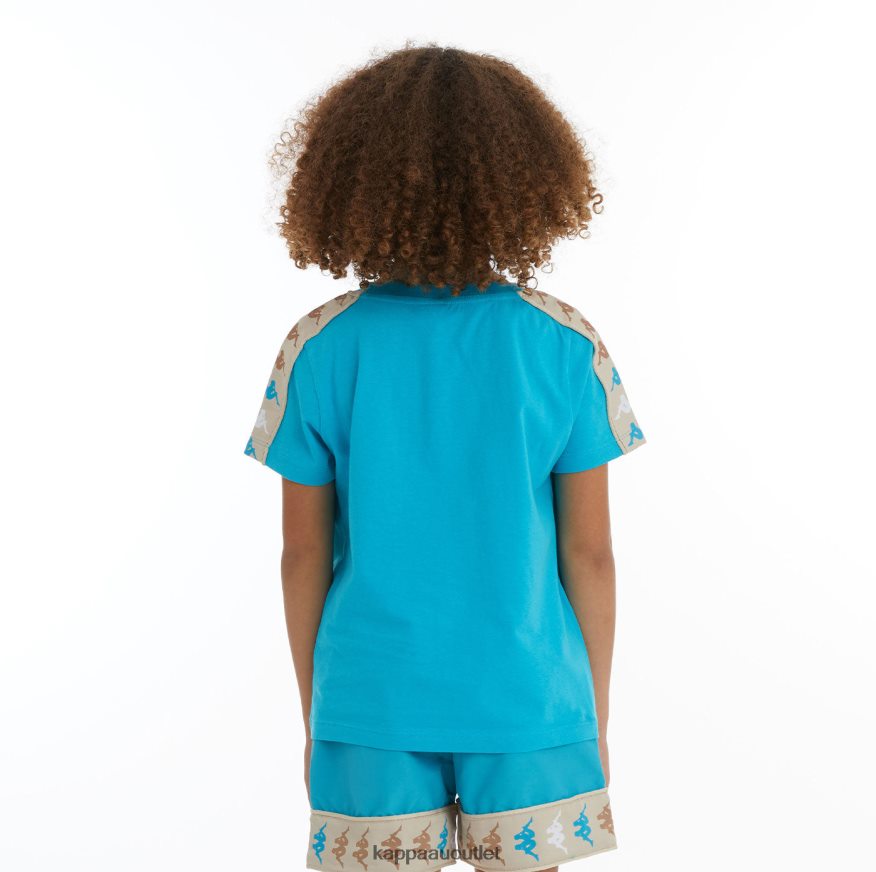 Kappa Kids Kids 222 Banda Deto 2 T-Shirt Dark Aqua R0HPN8730