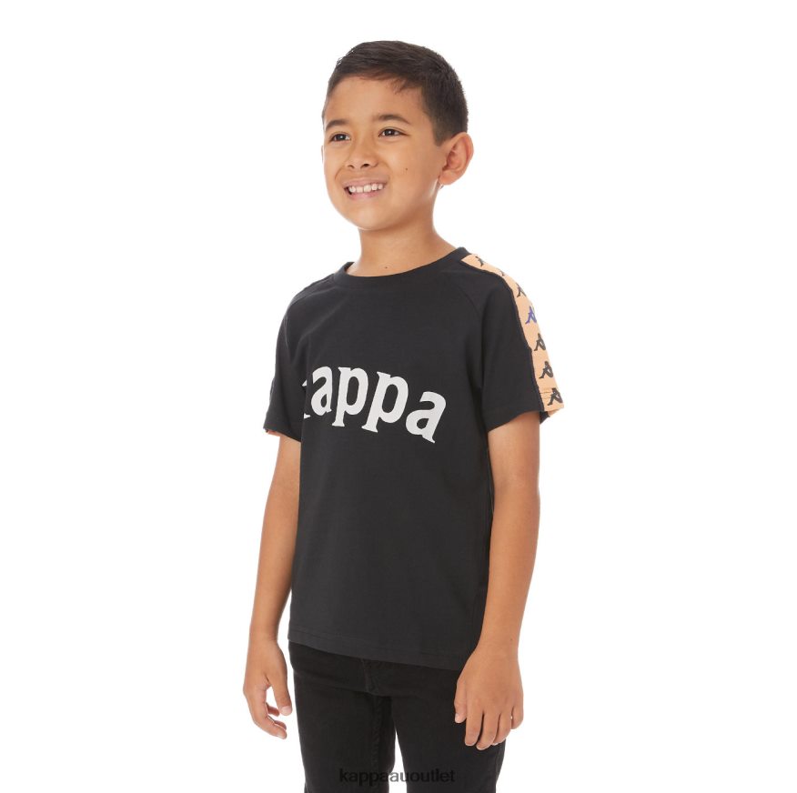 Kappa Kids Kids 222 Banda Deto T-Shirt Black R0HPN8779