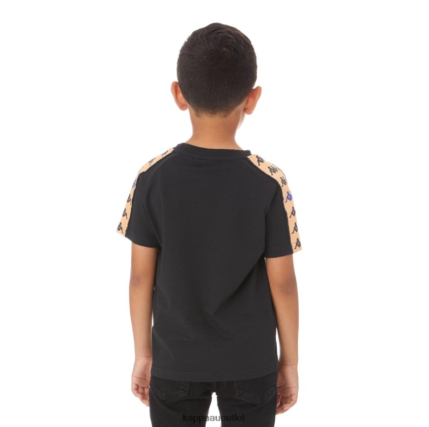Kappa Kids Kids 222 Banda Deto T-Shirt Black R0HPN8779