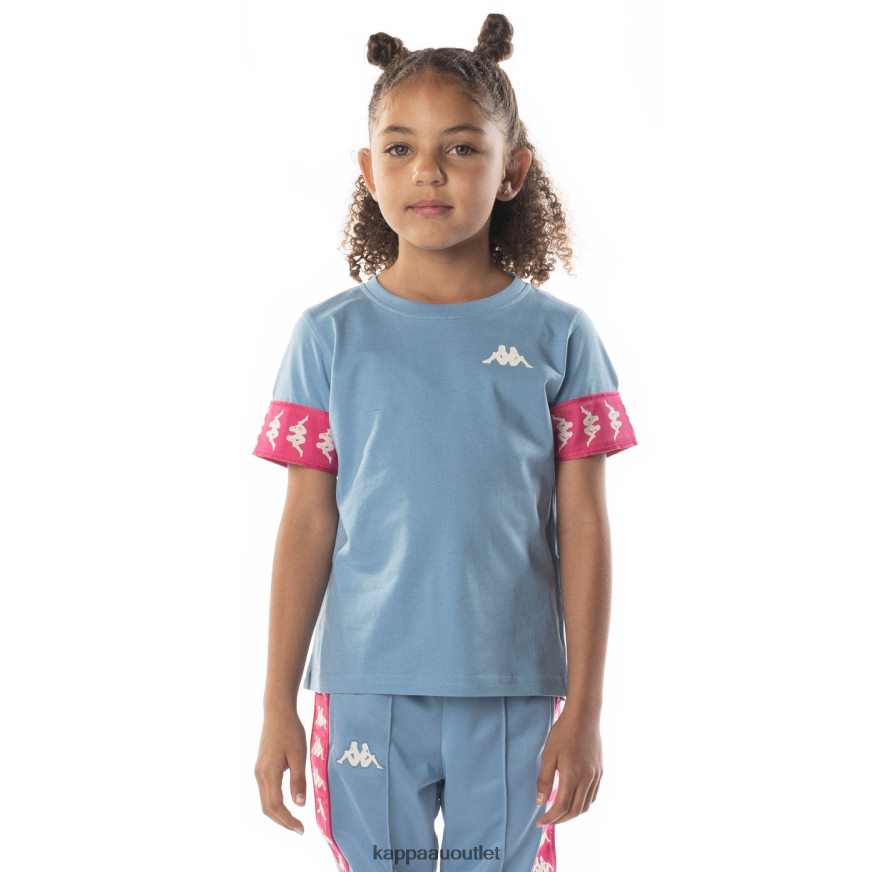 Kappa Kids Kids 222 Banda Niji 2 T-Shirt Light Blue Pink R0HPN8700