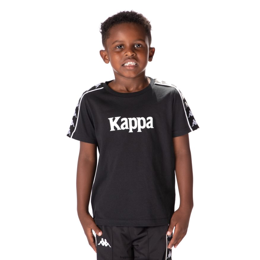 Kappa Kids Kids 222 Banda Torio T-Shirt Black R0HPN8672