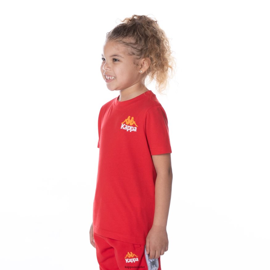 Kappa Kids Kids Authentic Ables T-Shirt RED R0HPN8650