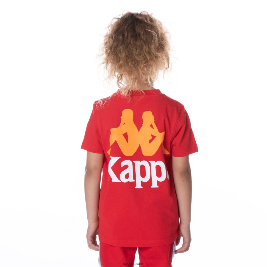 Kappa Kids Kids Authentic Ables T-Shirt RED R0HPN8650