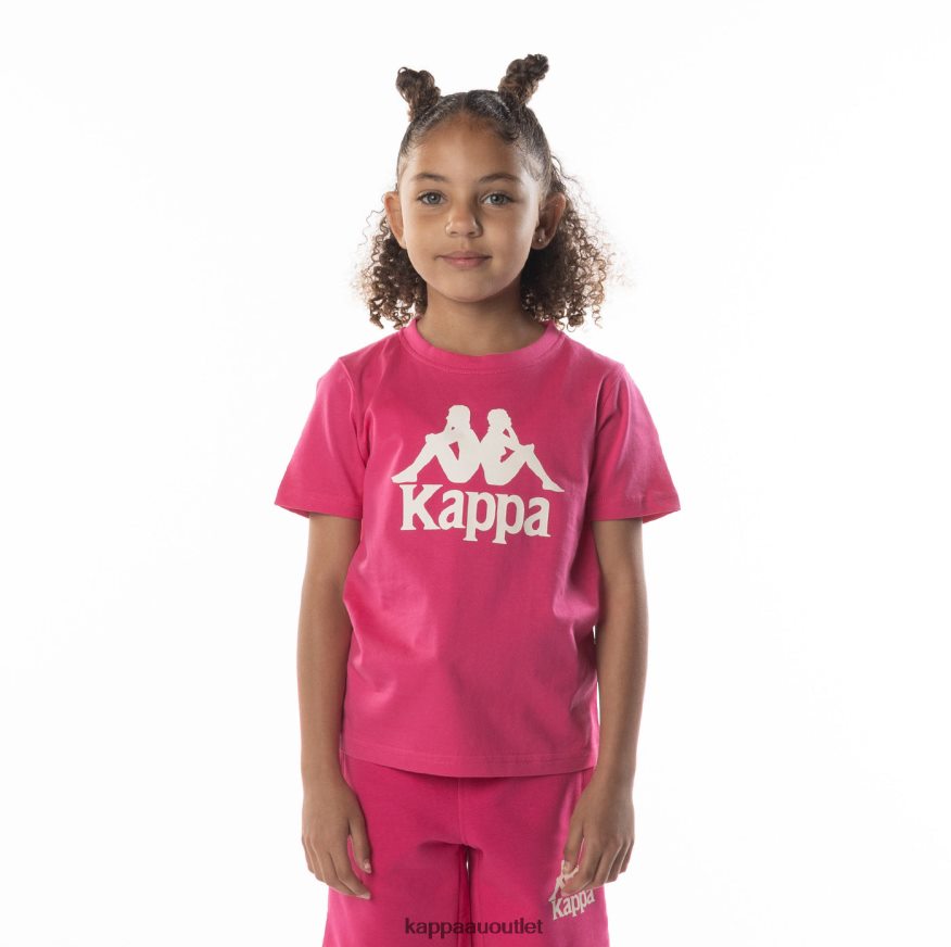 Kappa Kids Kids Authentic Esstesi T-Shirt Pink Sand R0HPN8693