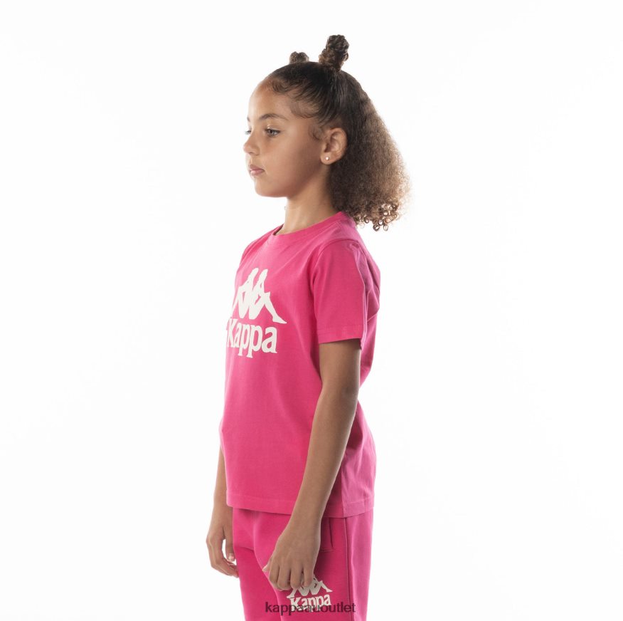 Kappa Kids Kids Authentic Esstesi T-Shirt Pink Sand R0HPN8693