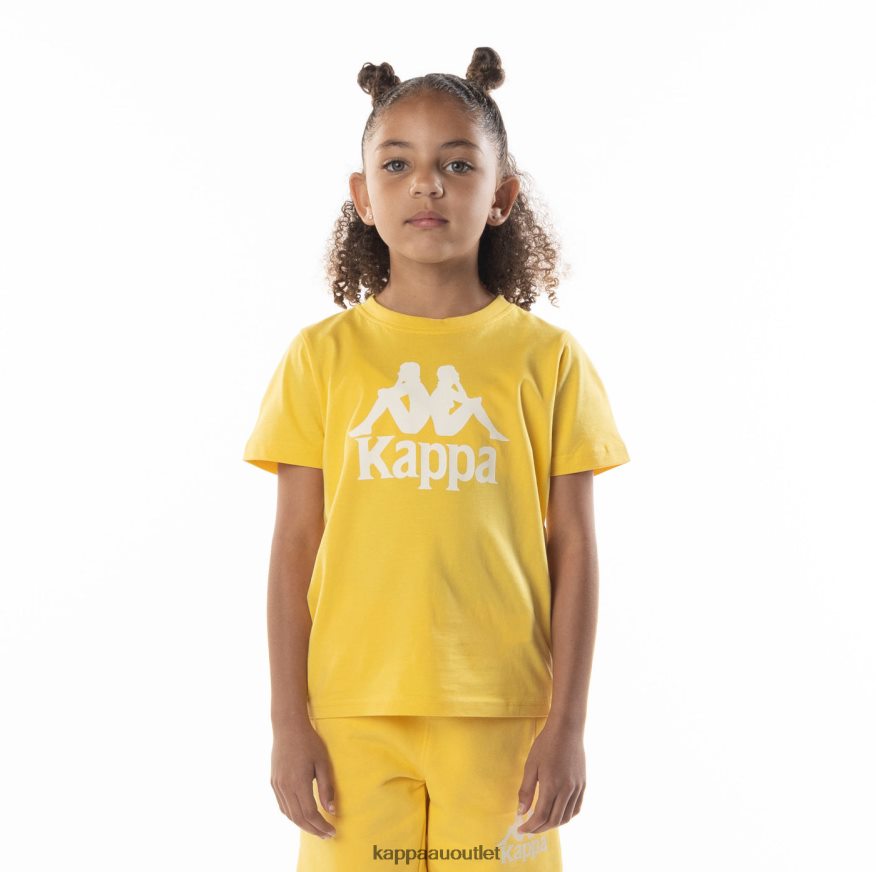 Kappa Kids Kids Authentic Esstesi T-Shirt Yellow Sand R0HPN8691