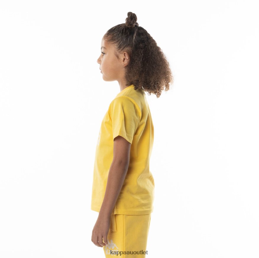 Kappa Kids Kids Authentic Esstesi T-Shirt Yellow Sand R0HPN8691