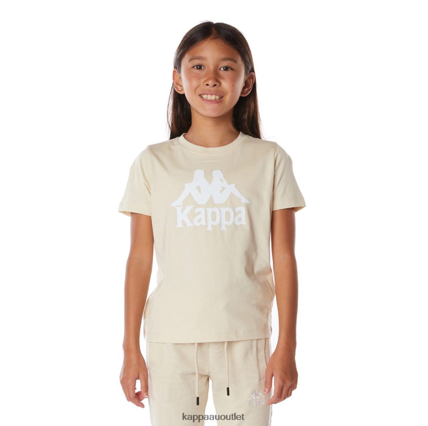 Kappa Kids Kids Authentic Estessi T-Shirt Beige R0HPN8667
