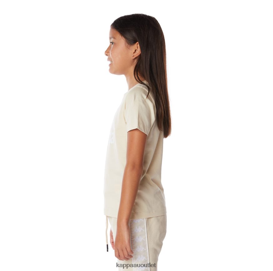 Kappa Kids Kids Authentic Estessi T-Shirt Beige R0HPN8667