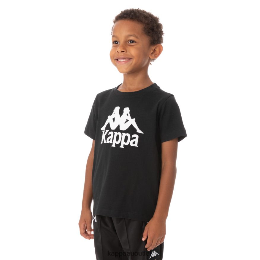 Kappa Kids Kids Authentic Estessi T-Shirt Black Smoke R0HPN8763