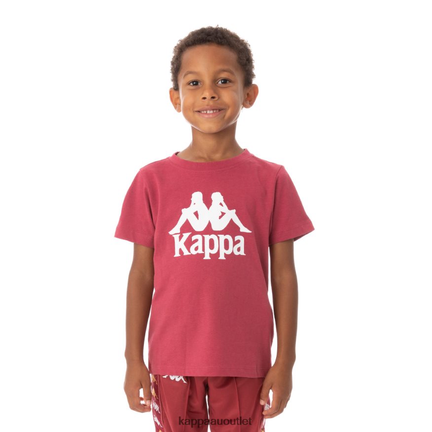 Kappa Kids Kids Authentic Estessi T-Shirt Burgundy R0HPN8762