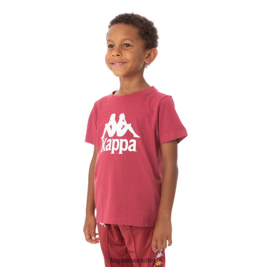 Kappa Kids Kids Authentic Estessi T-Shirt Burgundy R0HPN8762
