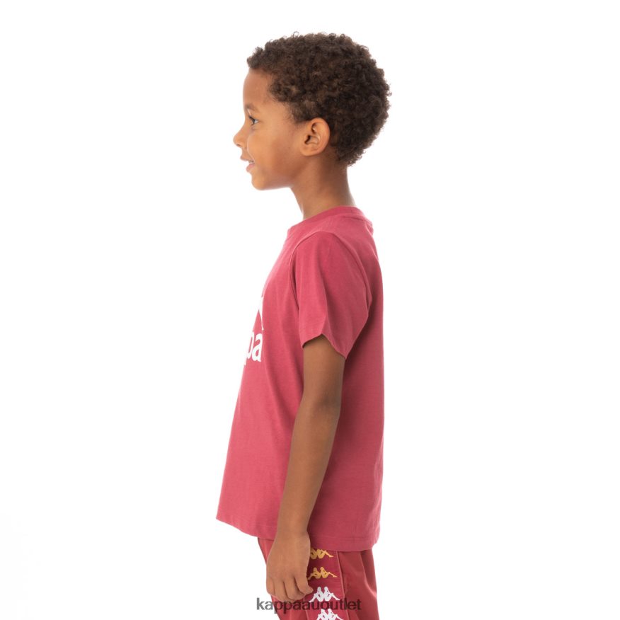 Kappa Kids Kids Authentic Estessi T-Shirt Burgundy R0HPN8762