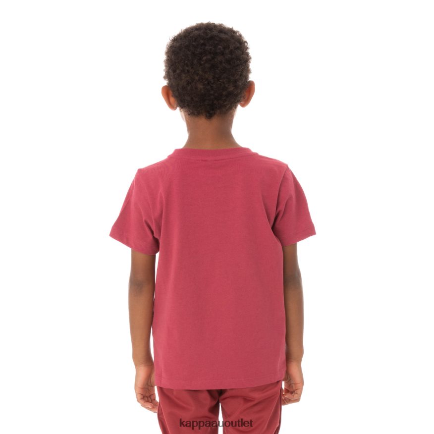 Kappa Kids Kids Authentic Estessi T-Shirt Burgundy R0HPN8762