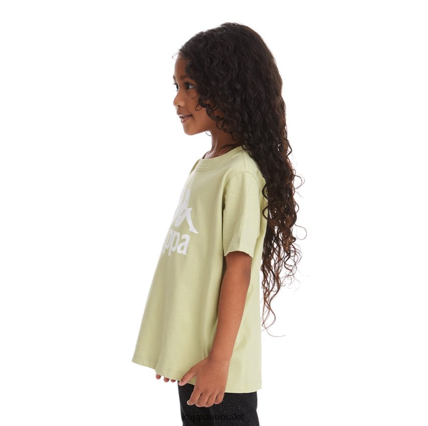 Kappa Kids Kids Authentic Estessi T-Shirt Green Sage R0HPN8744