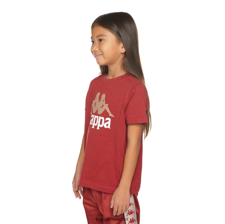 Kappa Kids Kids Authentic Estessi T-Shirt Maroon R0HPN8657