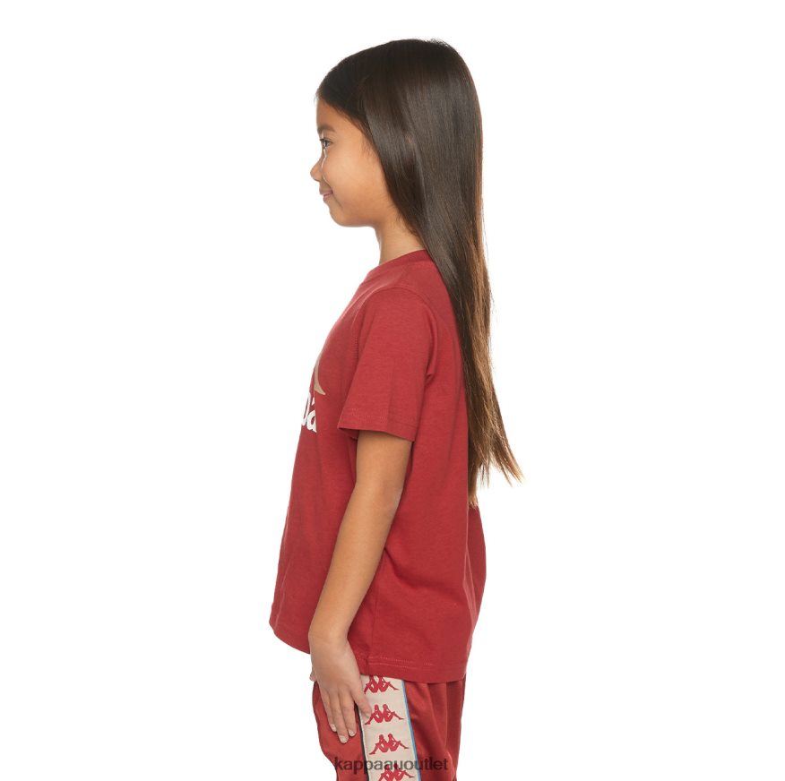 Kappa Kids Kids Authentic Estessi T-Shirt Maroon R0HPN8657