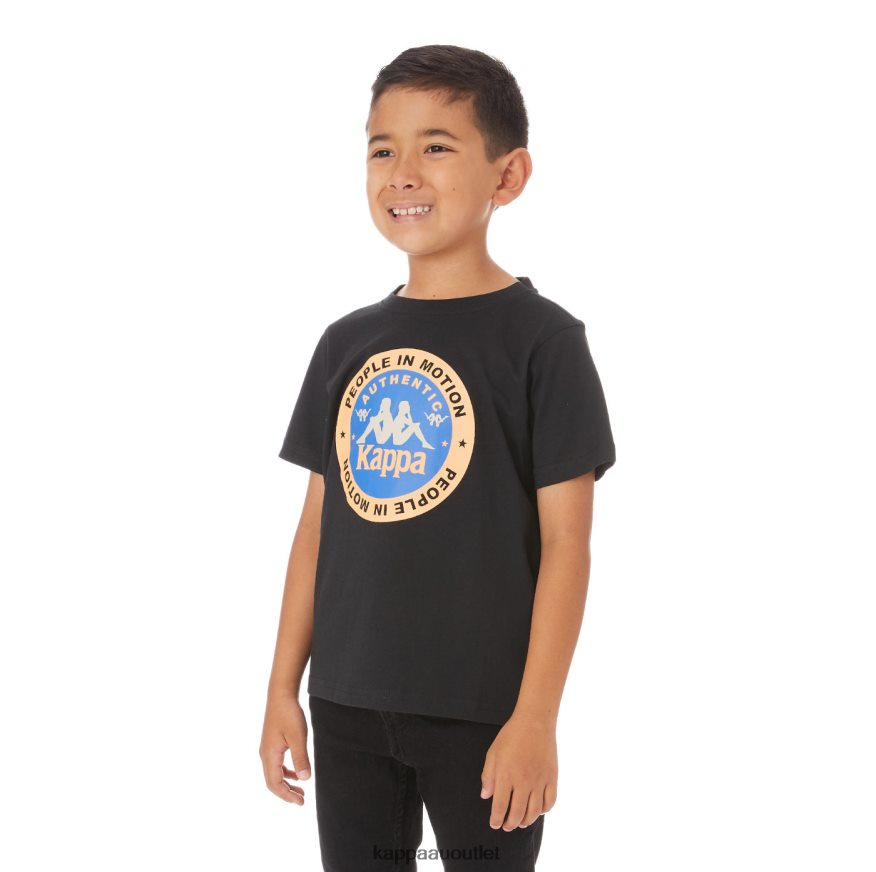 Kappa Kids Kids Authentic Franeker T-Shirt Black R0HPN8773
