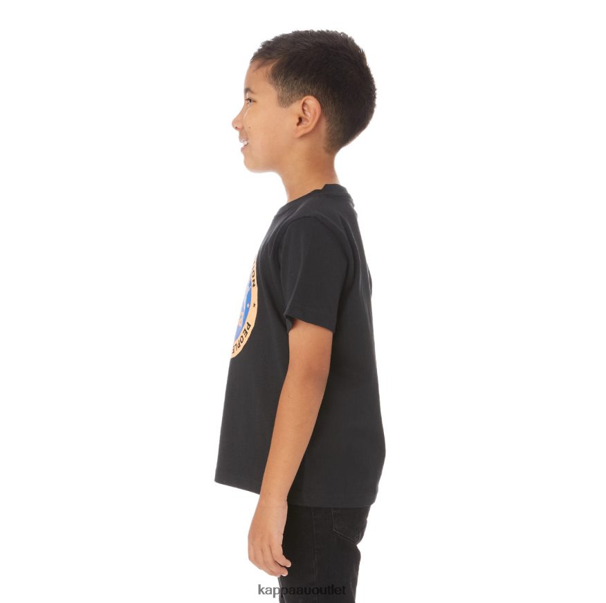 Kappa Kids Kids Authentic Franeker T-Shirt Black R0HPN8773