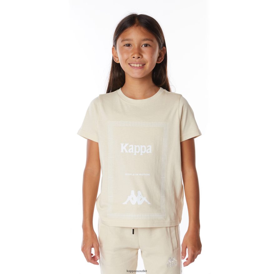 Kappa Kids Kids Authentic Graphik Graphy T-Shirt Beige R0HPN8663