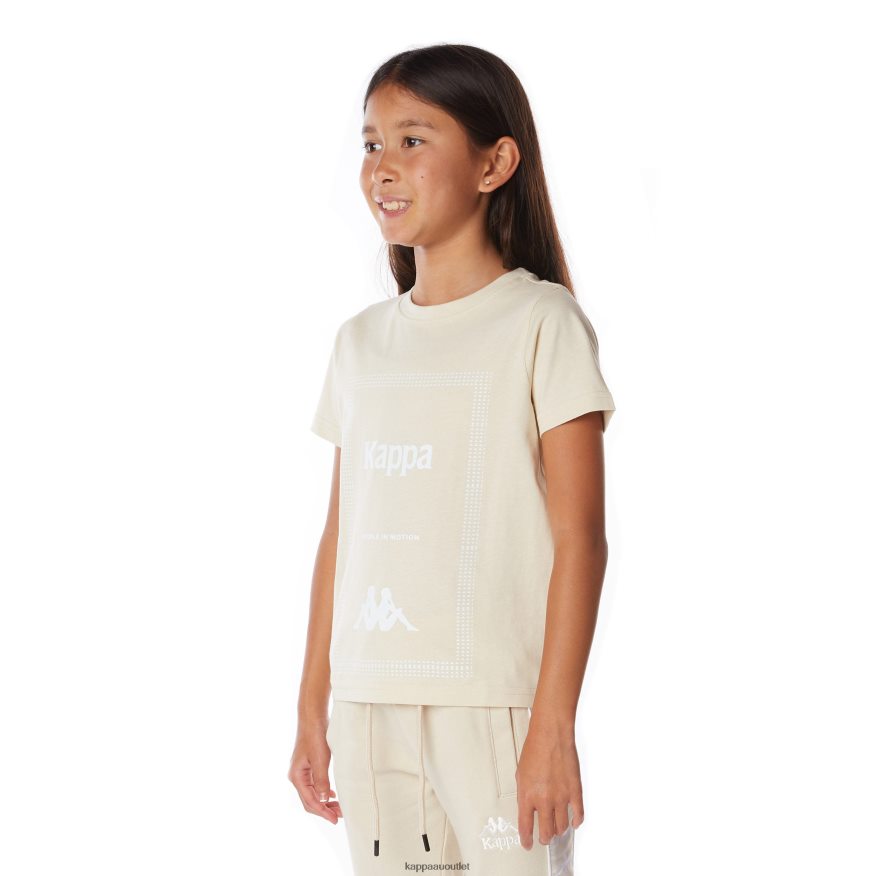 Kappa Kids Kids Authentic Graphik Graphy T-Shirt Beige R0HPN8663