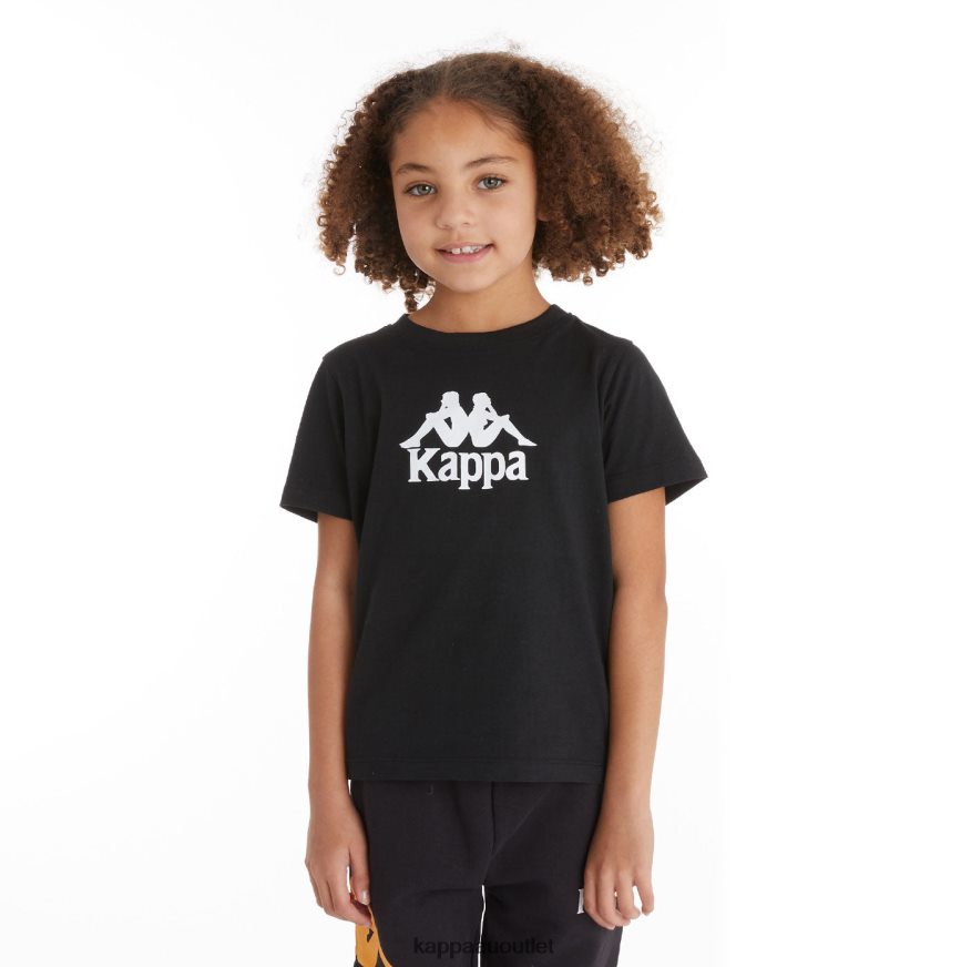 Kappa Kids Kids Authentic Molongio T-Shirt Black Smoke Light Orange R0HPN8721