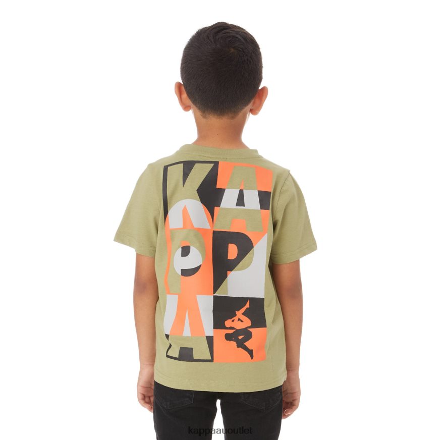 Kappa Kids Kids Authentic Molongio T-Shirt Green Salvia R0HPN8774