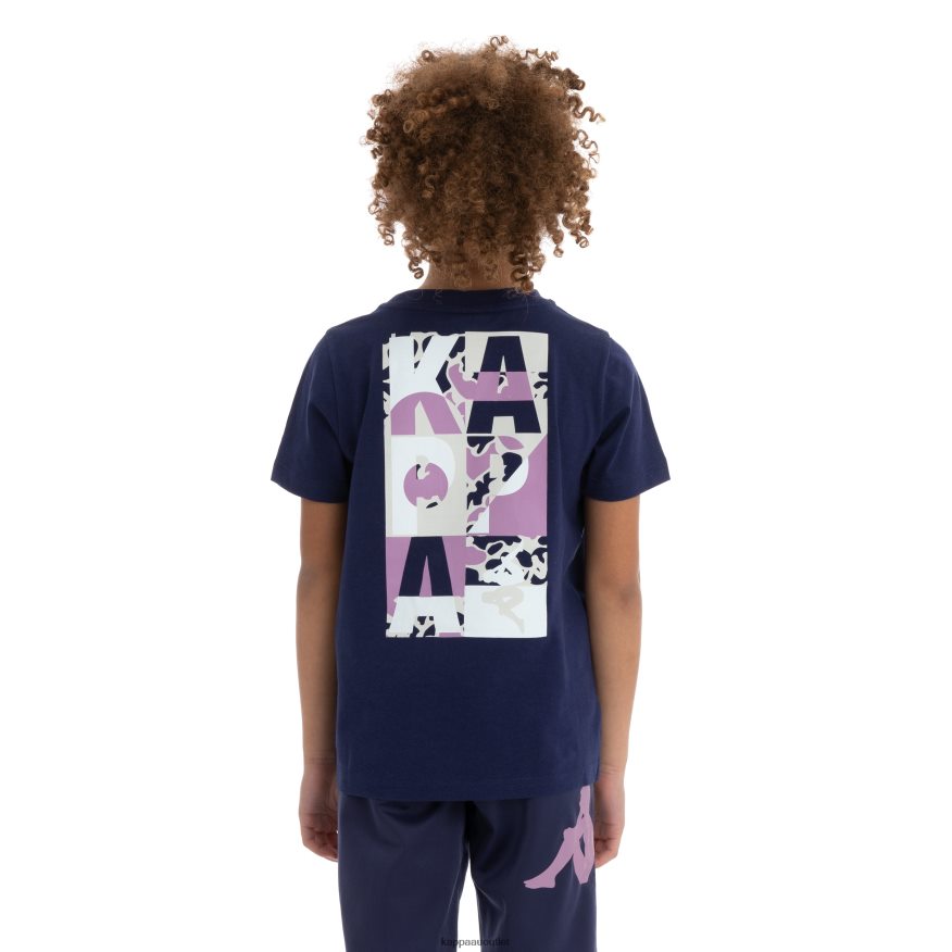 Kappa Kids Kids Authentic Molongio T-Shirt Navy Violet R0HPN8720