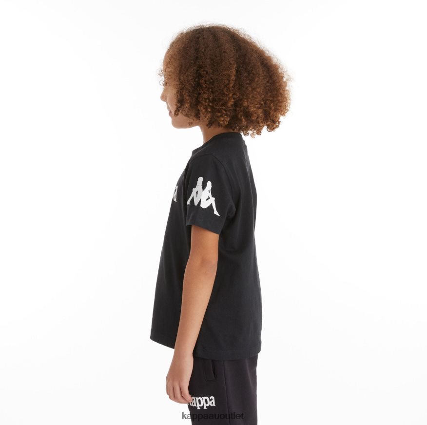 Kappa Kids Kids Authentic Paroo T-Shirt Black Smoke R0HPN8726