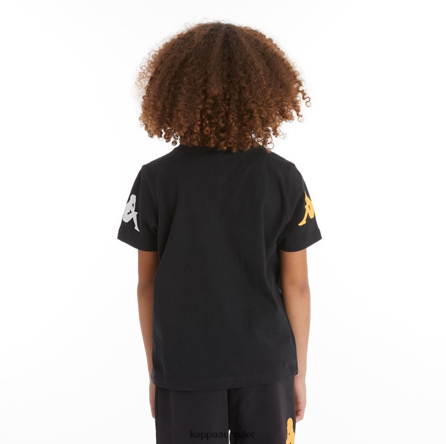 Kappa Kids Kids Authentic Paroo T-Shirt Black Smoke R0HPN8726