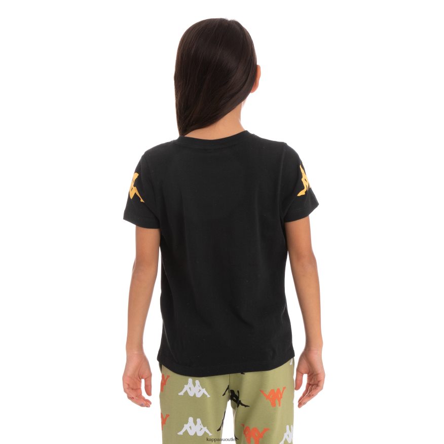 Kappa Kids Kids Authentic Paroo T-Shirt Black Smoke R0HPN8758