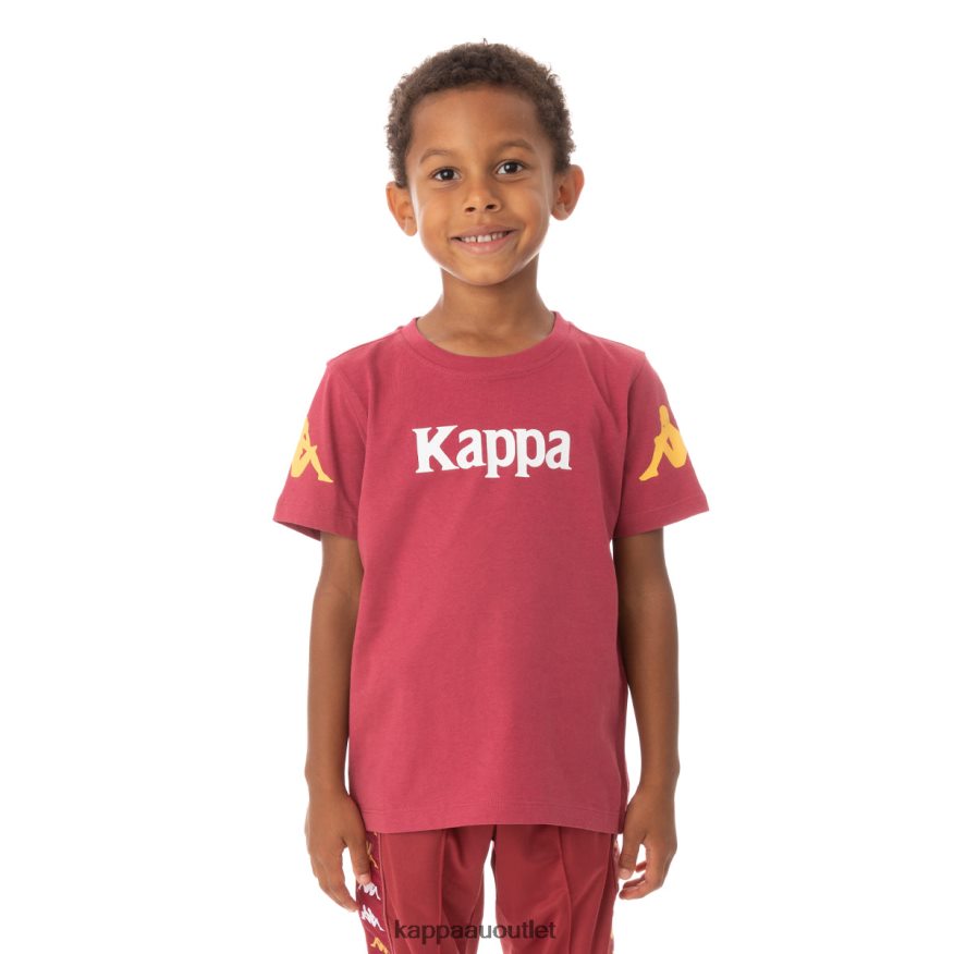 Kappa Kids Kids Authentic Paroo T-Shirt Burgundy R0HPN8757
