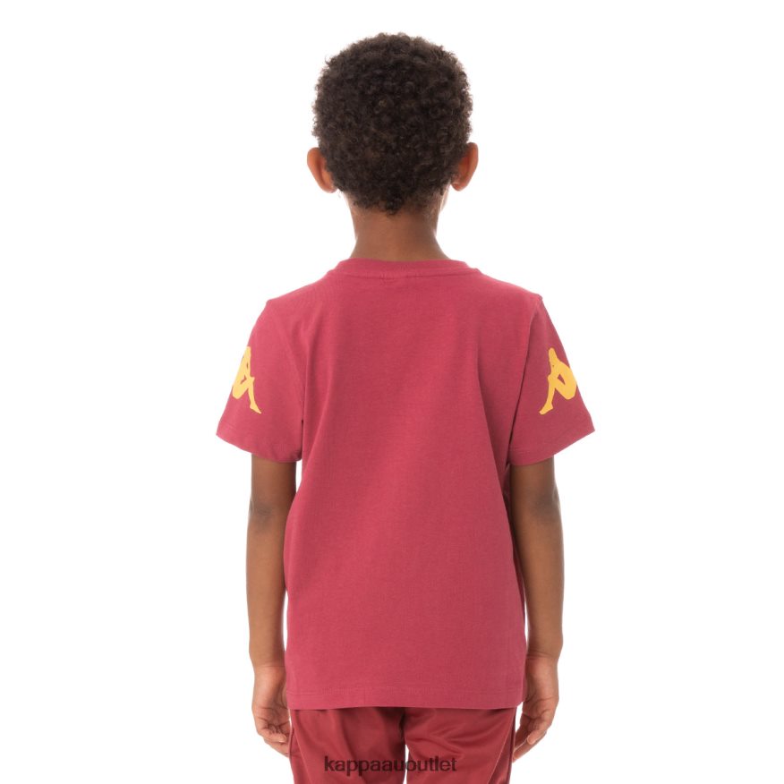 Kappa Kids Kids Authentic Paroo T-Shirt Burgundy R0HPN8757