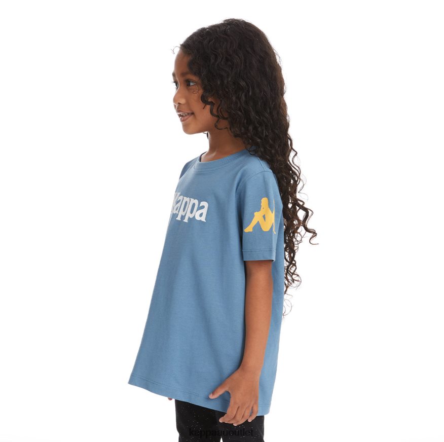 Kappa Kids Kids Authentic Paroo T-Shirt Light Blue R0HPN8756