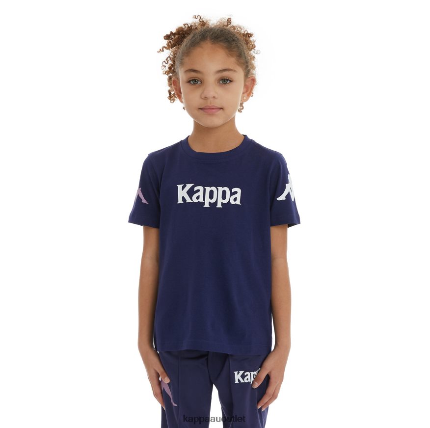 Kappa Kids Kids Authentic Paroo T-Shirt Navy R0HPN8725
