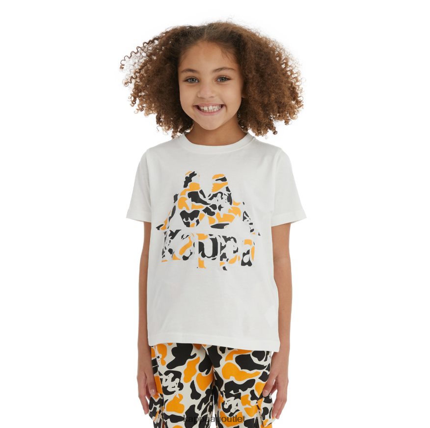Kappa Kids Kids Authentic Phullo T-Shirt Black Smoke Light Orange R0HPN8718