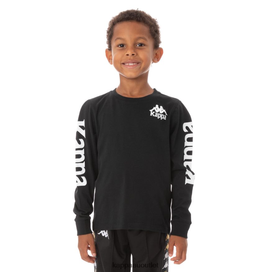Kappa Kids Kids Authentic Ruiz 2 T-Shirt Black Smoke R0HPN8760