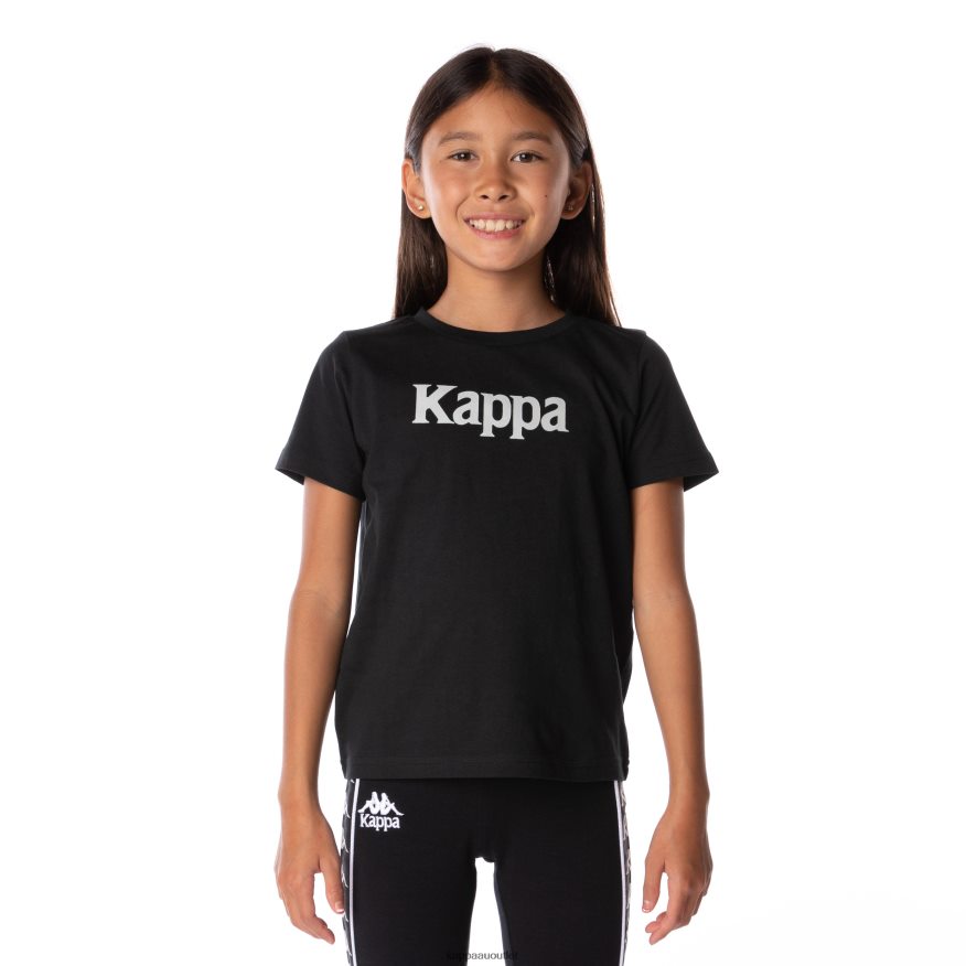Kappa Kids Kids Authentic Runis T-Shirt Black Smoke R0HPN8666