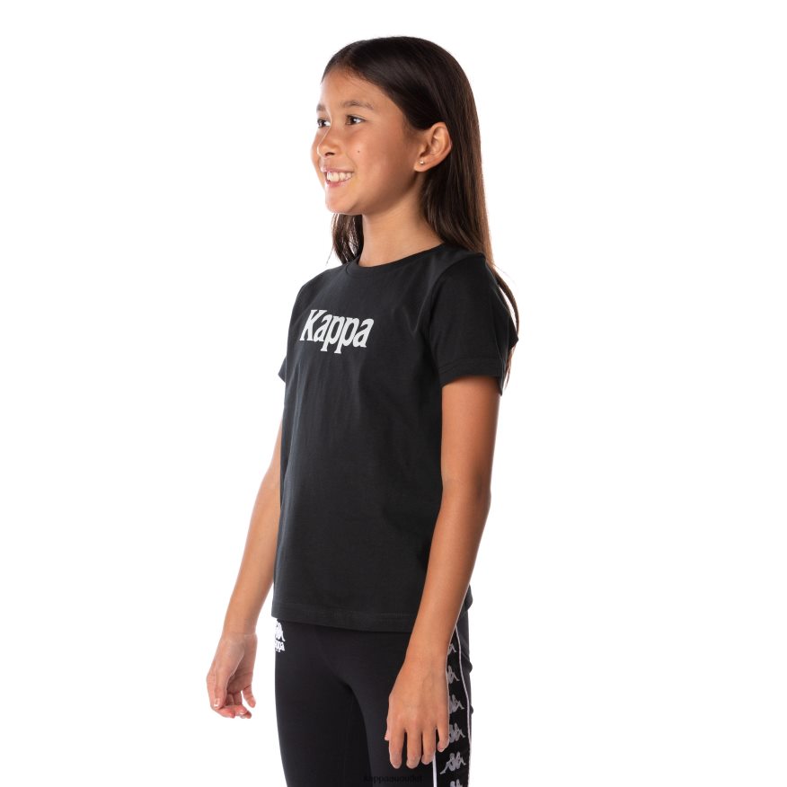 Kappa Kids Kids Authentic Runis T-Shirt Black Smoke R0HPN8666