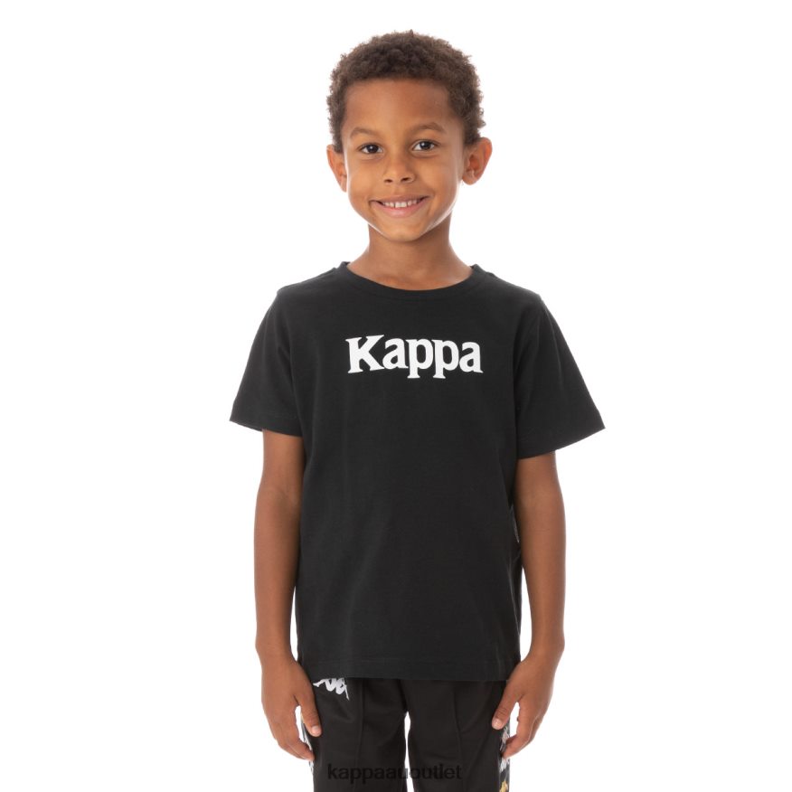 Kappa Kids Kids Authentic Runis T-Shirt Black Smoke R0HPN8759