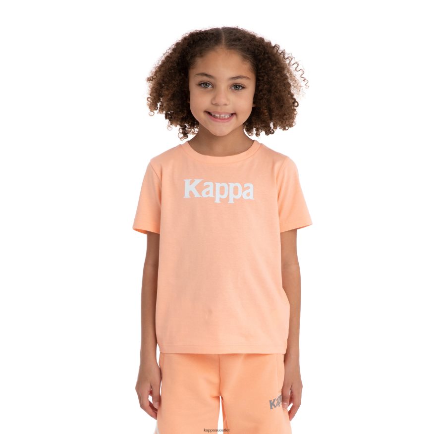 Kappa Kids Kids Authentic Runis T-Shirt Peach white R0HPN8727