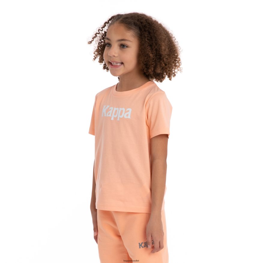 Kappa Kids Kids Authentic Runis T-Shirt Peach white R0HPN8727