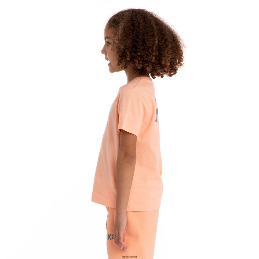 Kappa Kids Kids Authentic Runis T-Shirt Peach white R0HPN8727