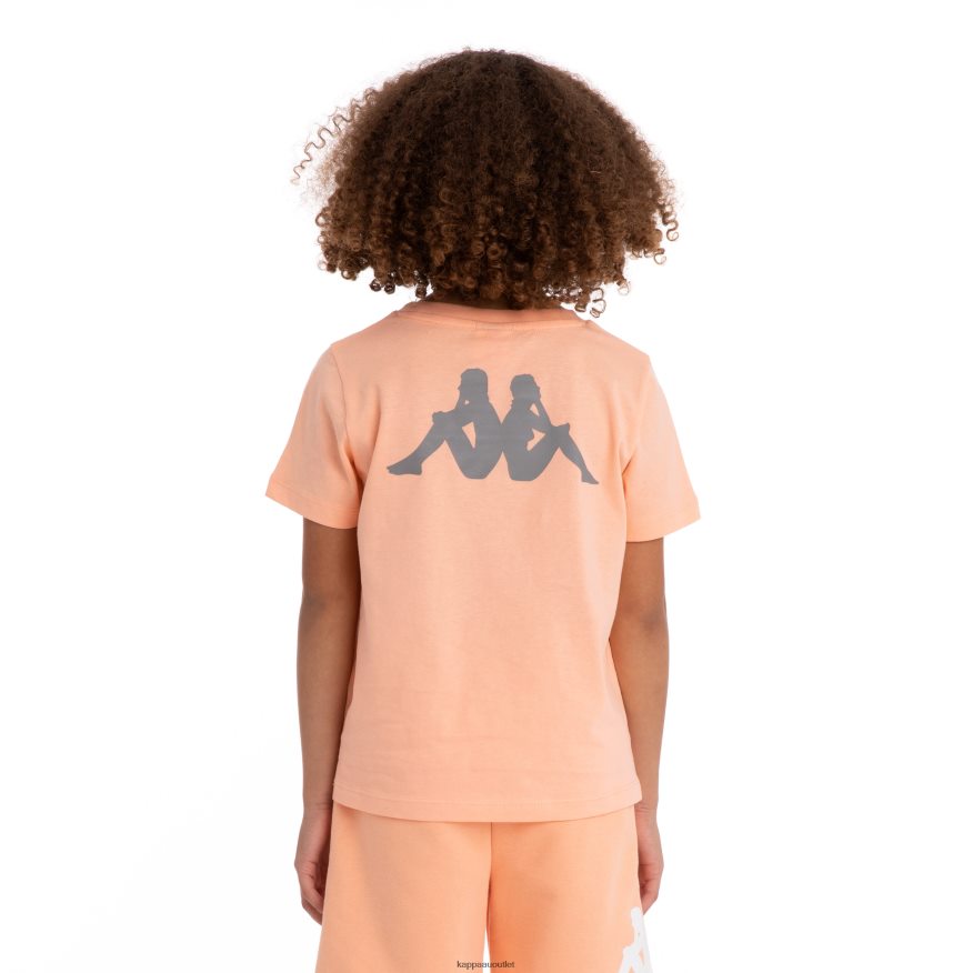 Kappa Kids Kids Authentic Runis T-Shirt Peach white R0HPN8727