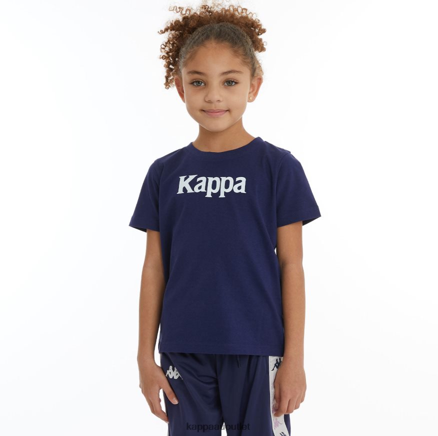 Kappa Kids Kids Authentic Runis T-Shirt navy white R0HPN8728