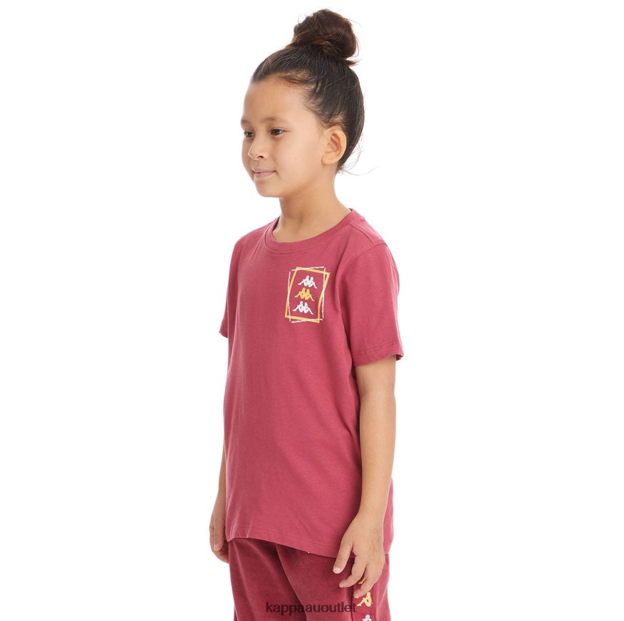 Kappa Kids Kids Authentic Vlado T-Shirt Burgundy R0HPN8754