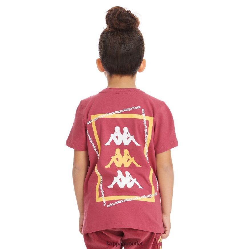 Kappa Kids Kids Authentic Vlado T-Shirt Burgundy R0HPN8754